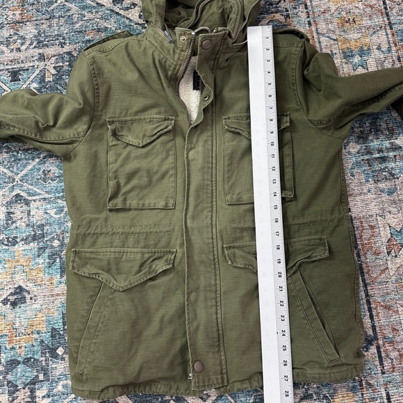 Lucky Brand size M Army Green Jacket with Removable Sherpa Liner - Picture 7 of 7